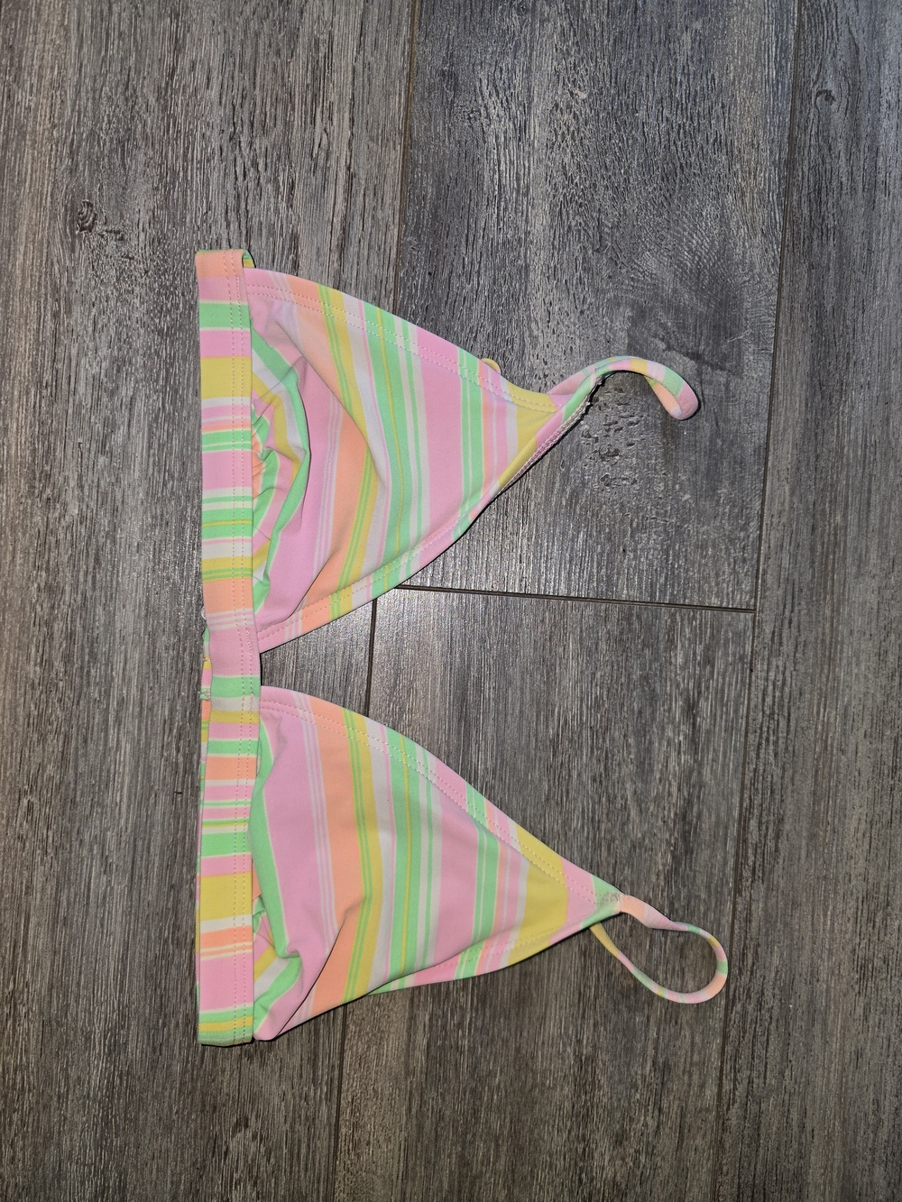 Ralph Lauren Vintage Pastel Striped Bikini Top
